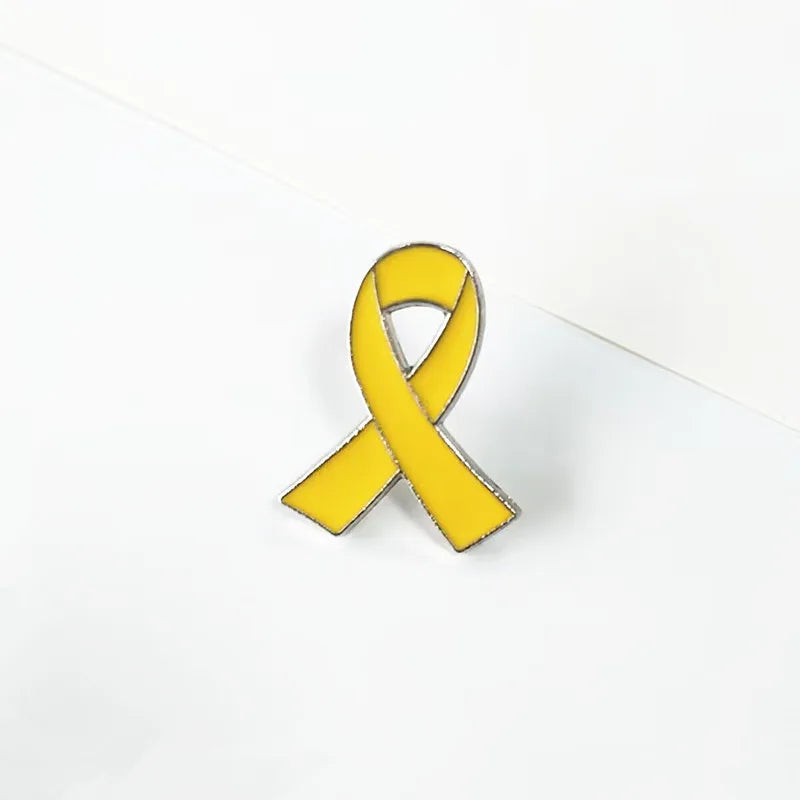 Awareness Ribbon Enamel Pin – Breast Cancer & Multi-Color Support Brooch (Pink, Purple, Blue & More)