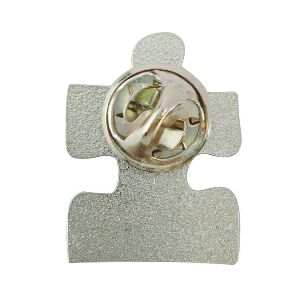 Autism Awareness Metal Lapel Pin, Puzzle  Ribbon and Heart Design Badge Brooch For Your Choose