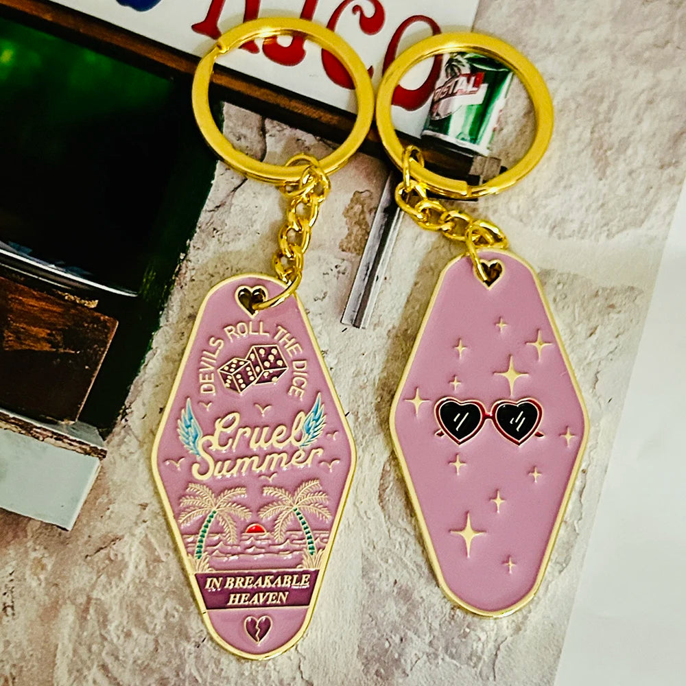 Music Singer Keychain Motel Key Chain Fashion Accessory - élise & madelyn
