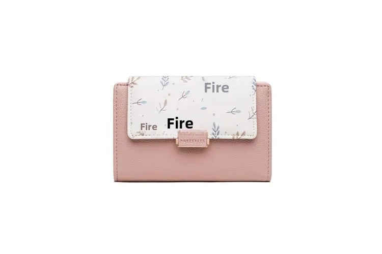 Prettyzys 2021 New Floral Zipper Wallets Medium-Length Multi-Function Women's Style Money Clips Fashionable Compact Storage