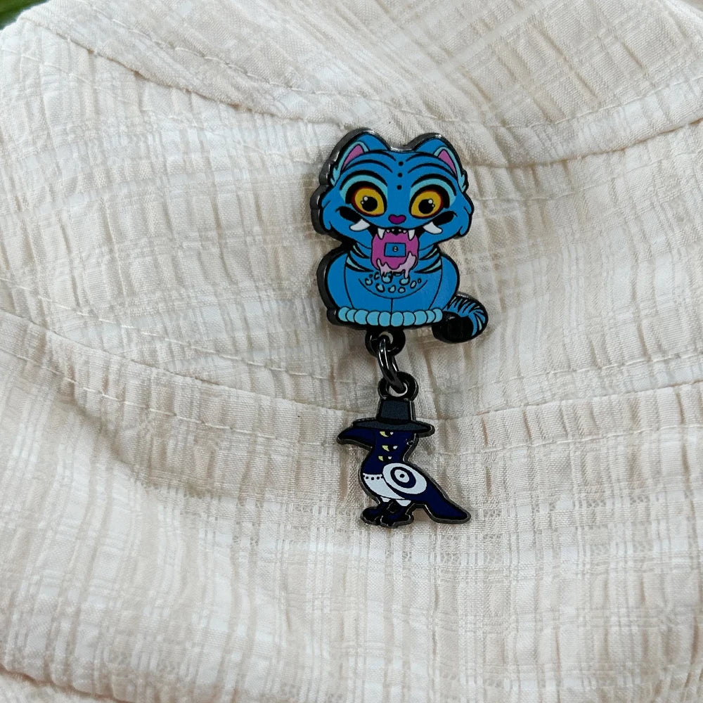 Blue Spirit Tiger Enamel Pin