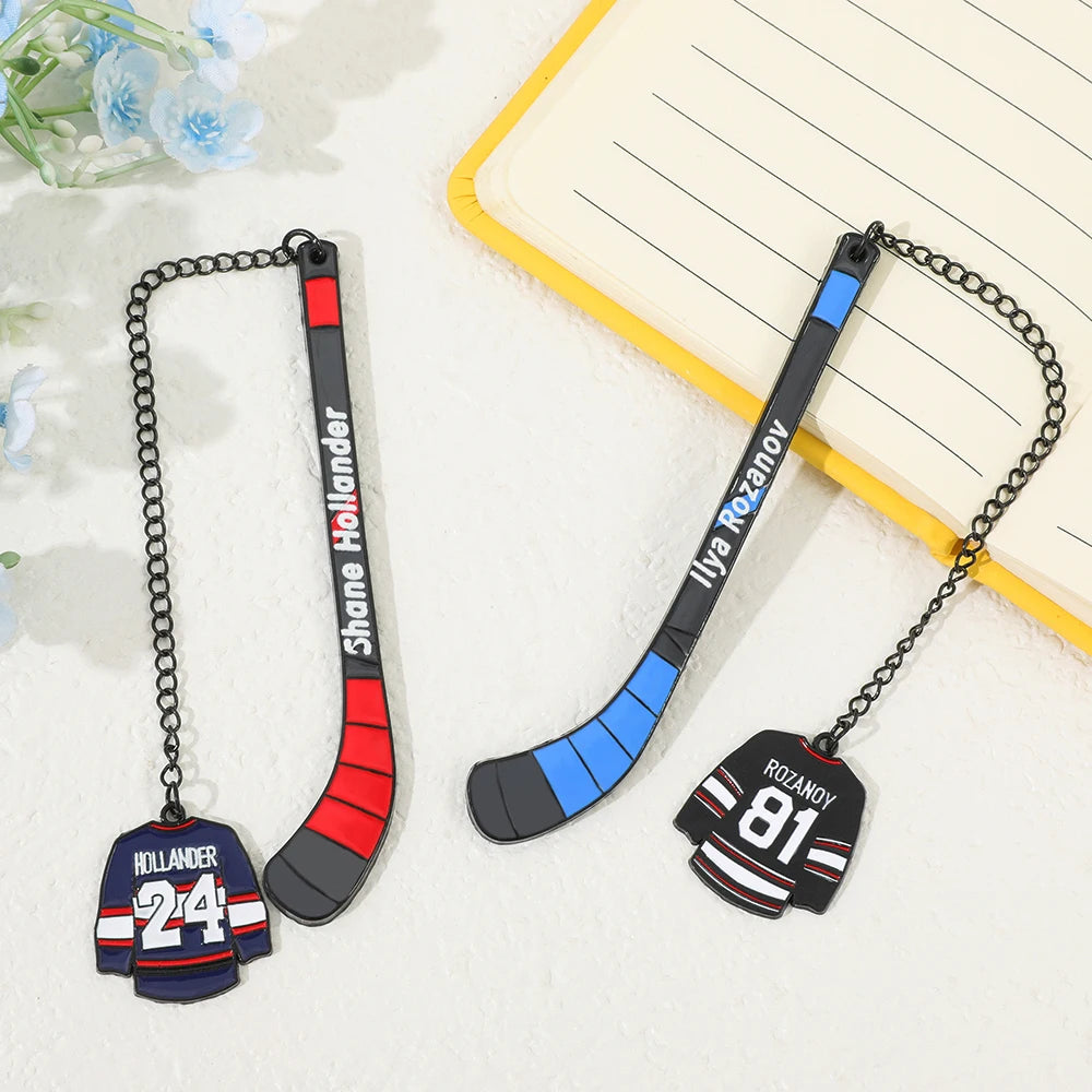 Hockey Romance Bookmark Set – Jersey Stick Page Markers