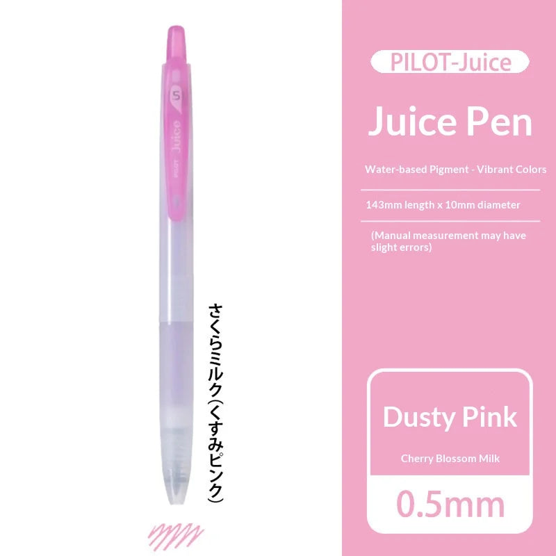 PILOT Juice Milky Pastel Limited Gel Pens,Multi-Colors 0.5mm Smooth Glide&Ergonomic Comfort For Drawing,Planner Japanese Quality