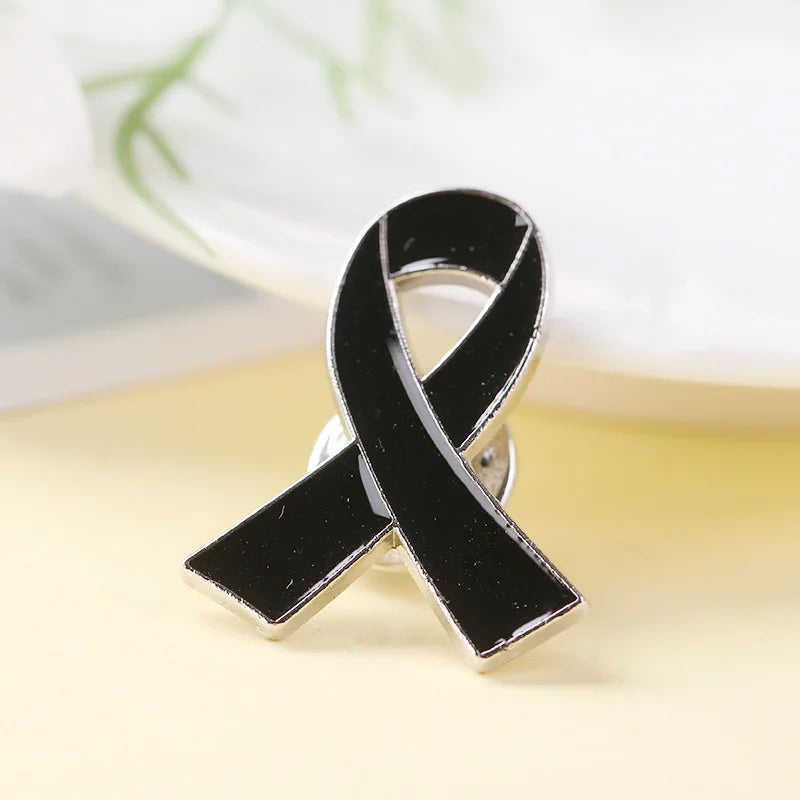 Red Awareness Ribbon Pins Love Care HIV AIDS Pink Ribbon Against Breast Cancer Lapel Badge Multi-coloured Dripping Oil Brooch