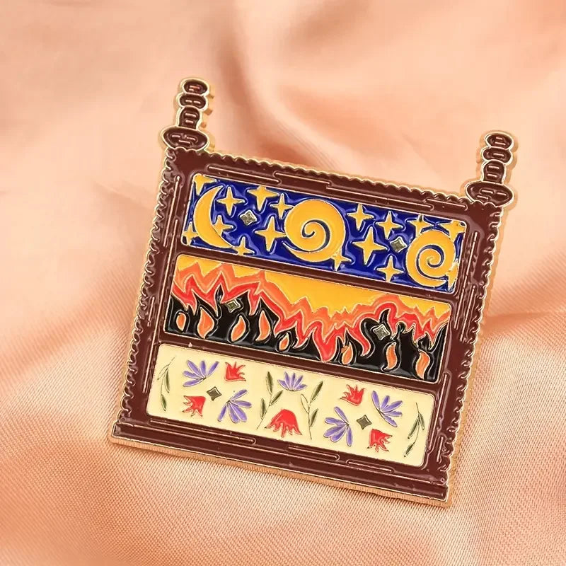 Fantasy Night Court Dresser Enamel Pin – Bookish Fandom Badge Inspired by Popular Fae Series
