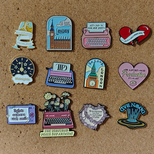 Pop Song Enamel Pin Rock Band Cartoon Brooch Stylish Jewelry Gift Backpacks For Good Friends Decorated With Lapel Badges