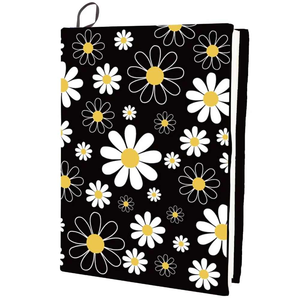 Cherry Blossom Stretchable Book Cover Flower Floral Pink Cover Washable Reusable Large Nylon Book Sleeve Book Protector Elastic - élise & madelyn