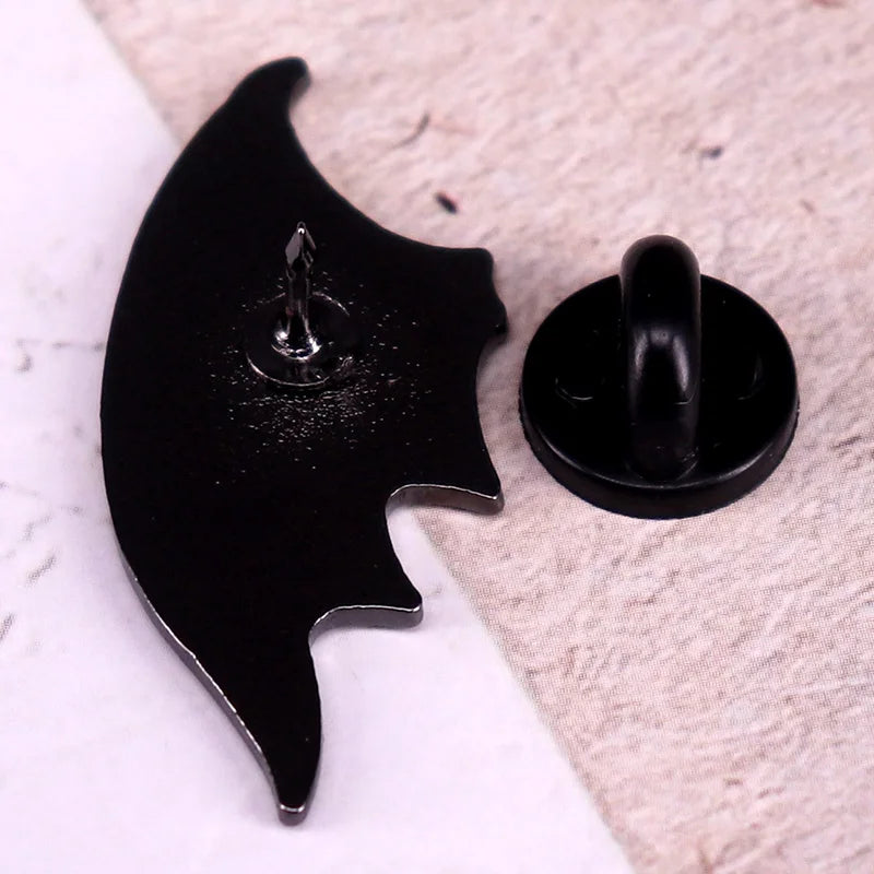 Dragon Wing Enamel Pin Moon Stars Snow Mountain Badge ACOTAR Jewelry Gift