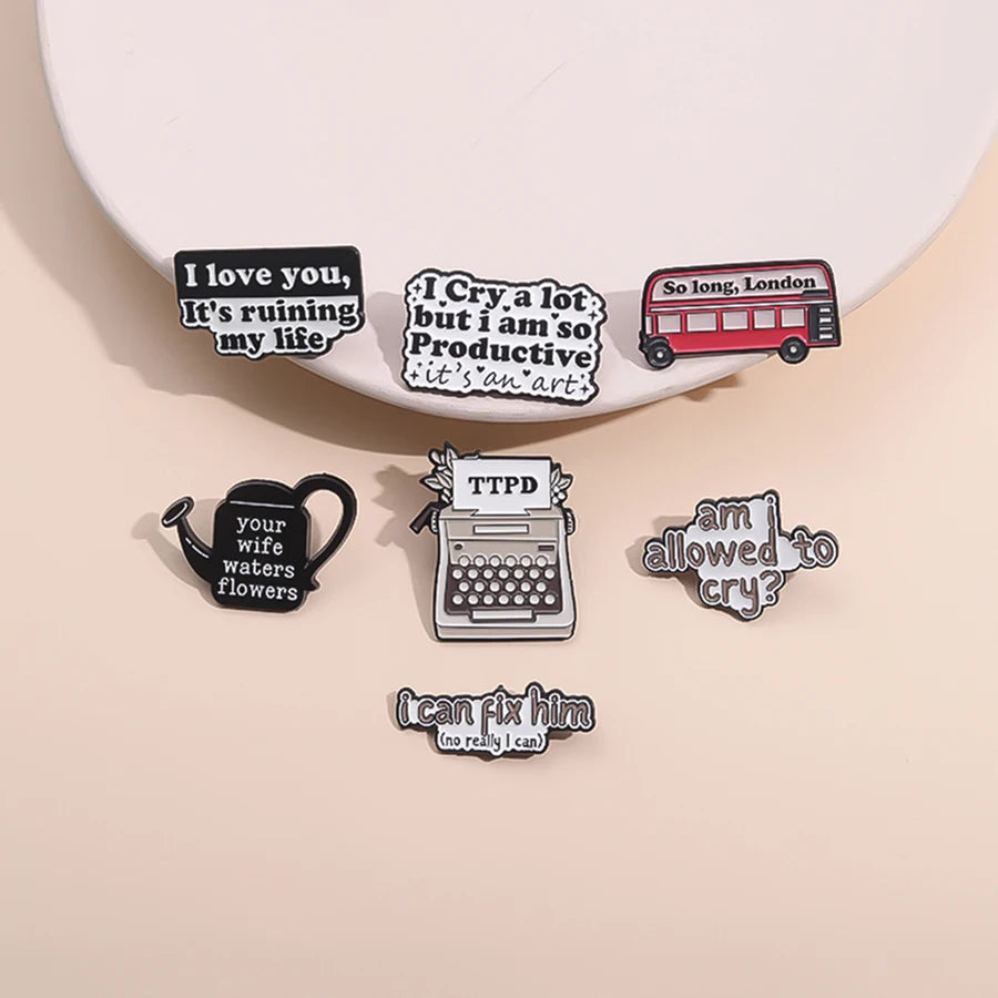 Pop Singer Inspired Enamel Pins — Cute Lyric, Tour & Aesthetic Designs - élise & madelyn