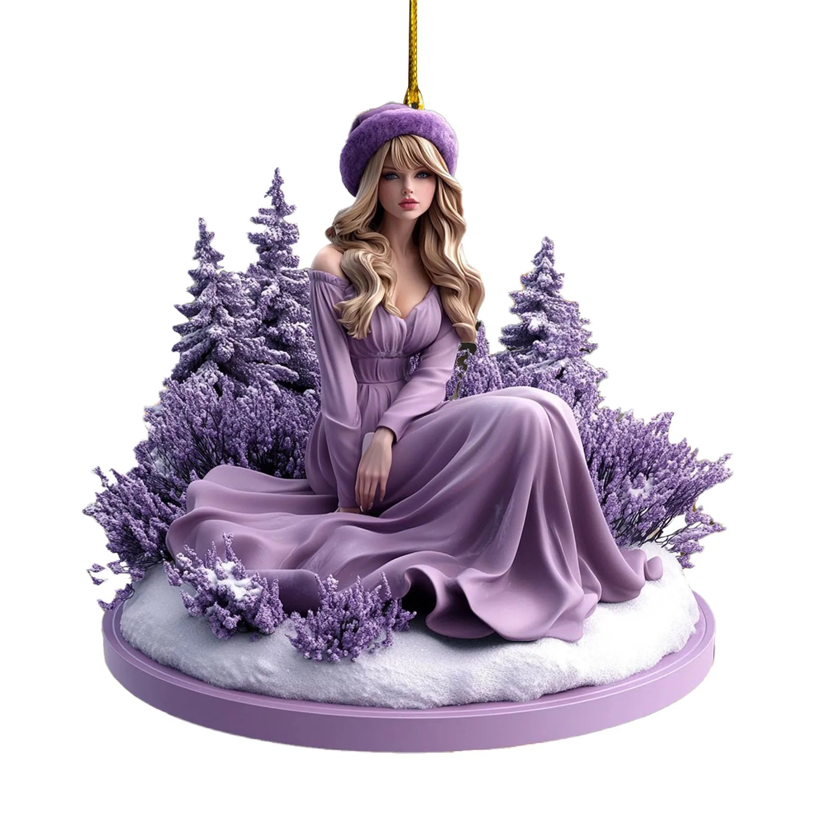 Pop Star Holiday Acrylic Ornaments – 2D Christmas Tree Hanging Decor - élise & madelyn