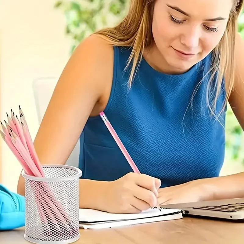 10/20/30pcs Wooden Pink Wedding Pencil with Eraser, Hb Pencil for School, Art, Office, Drawing, Sketching, Learning - élise & madelyn