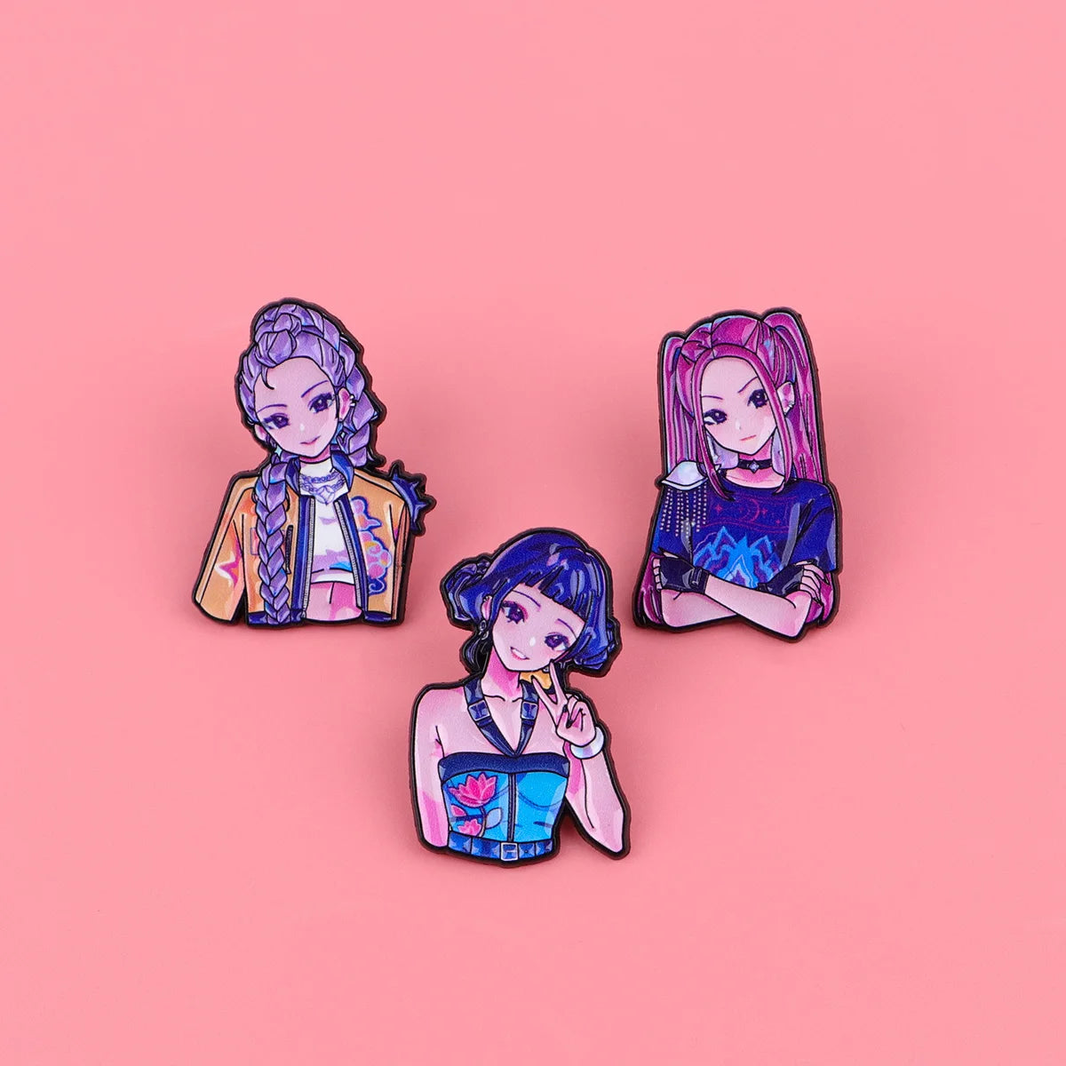 Anime Girl Enamel Pin