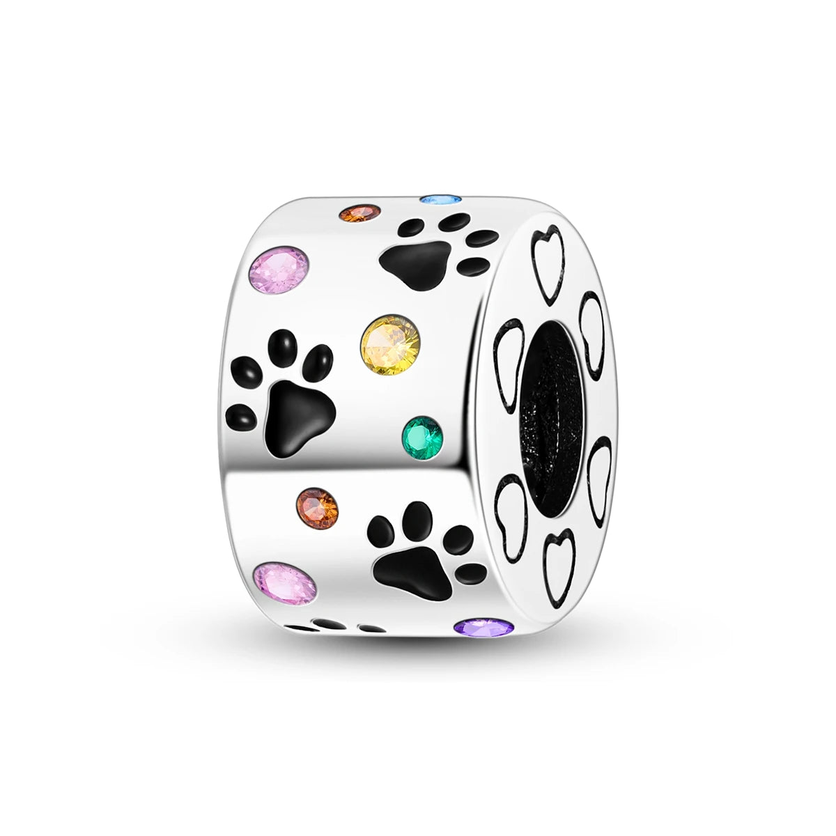 Charms Fit Original Beads 925 Sterling Silver Clip Charms Zircon Silicone Spacer Beads fit Bracelet Women DIY Gift - élise & madelyn