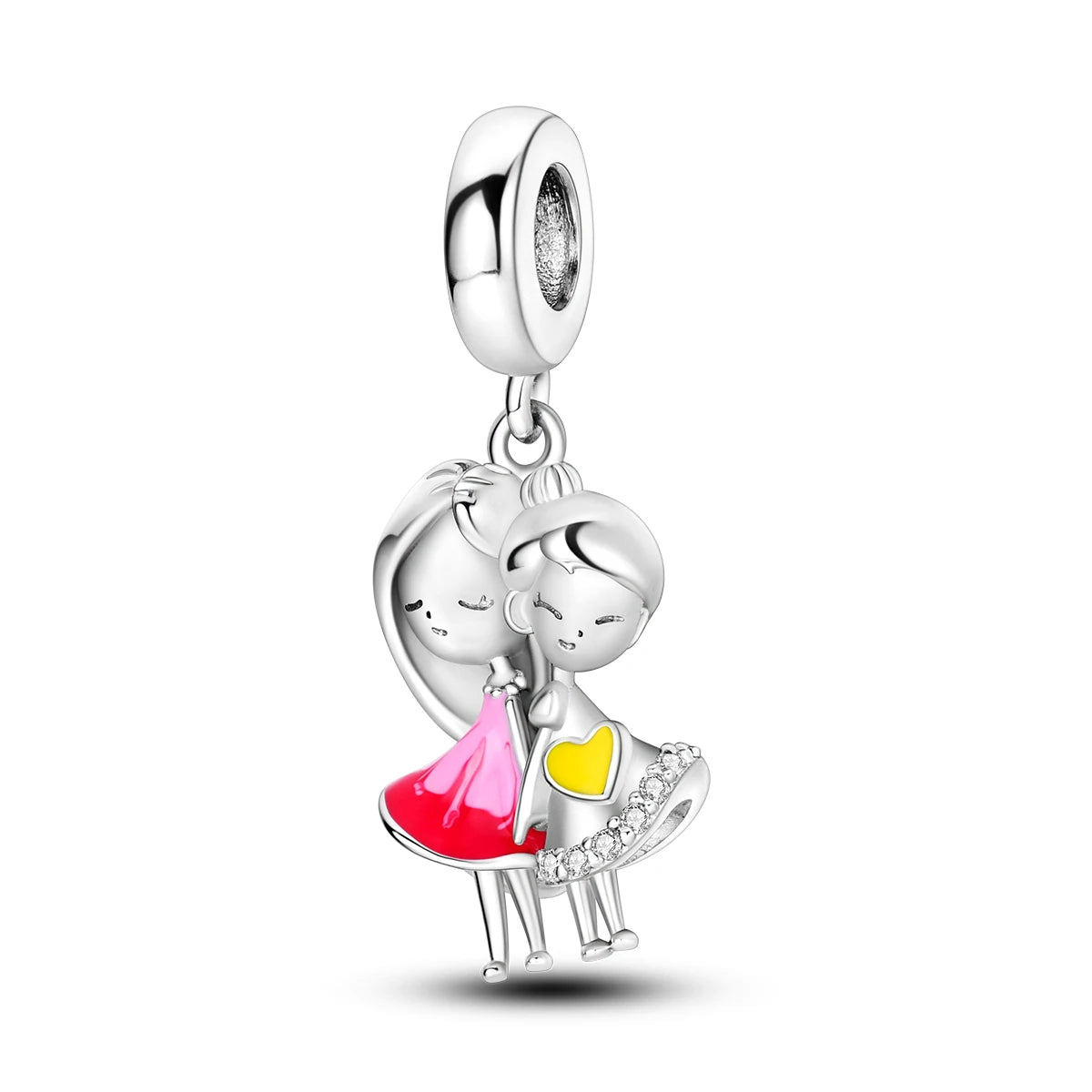 925 Silver Charms Skirt Ballet Shoes Pink Pendants Fit Original Bracelet Beads Diy For Woman Jewelry - élise & madelyn