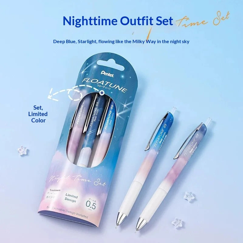 Pentel Oil-based Ballpoint Pen FLOATUNE Skyly Design Limited 0.5mm Black Ink Writing Gel Pen Student Office Stationery Japan