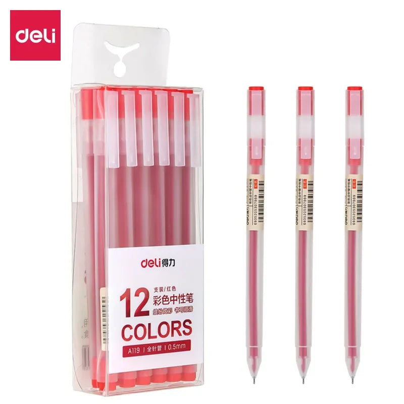 9/12 PCS Set Kawaii Color Gel Pen Set 0.5mm Ballpoint Pen for Diary School Stationery - élise & madelyn