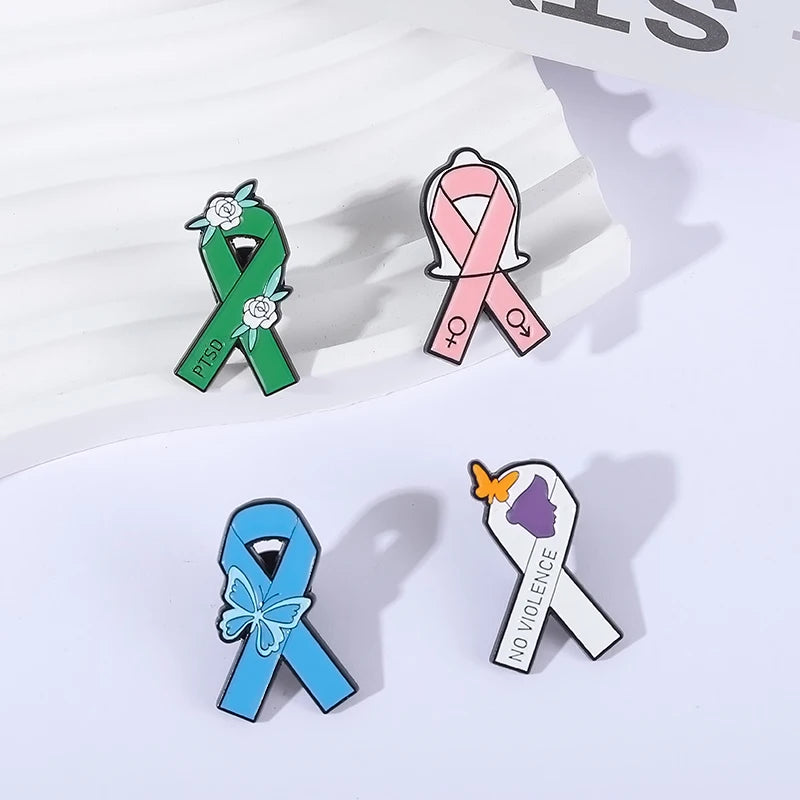 Awareness Ribbon Enamel Pin Collection