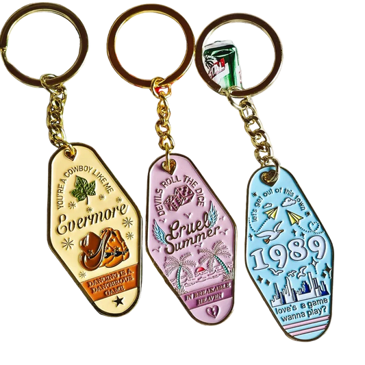 Music Singer Keychain Motel Key Chain Fashion Accessory - élise & madelyn