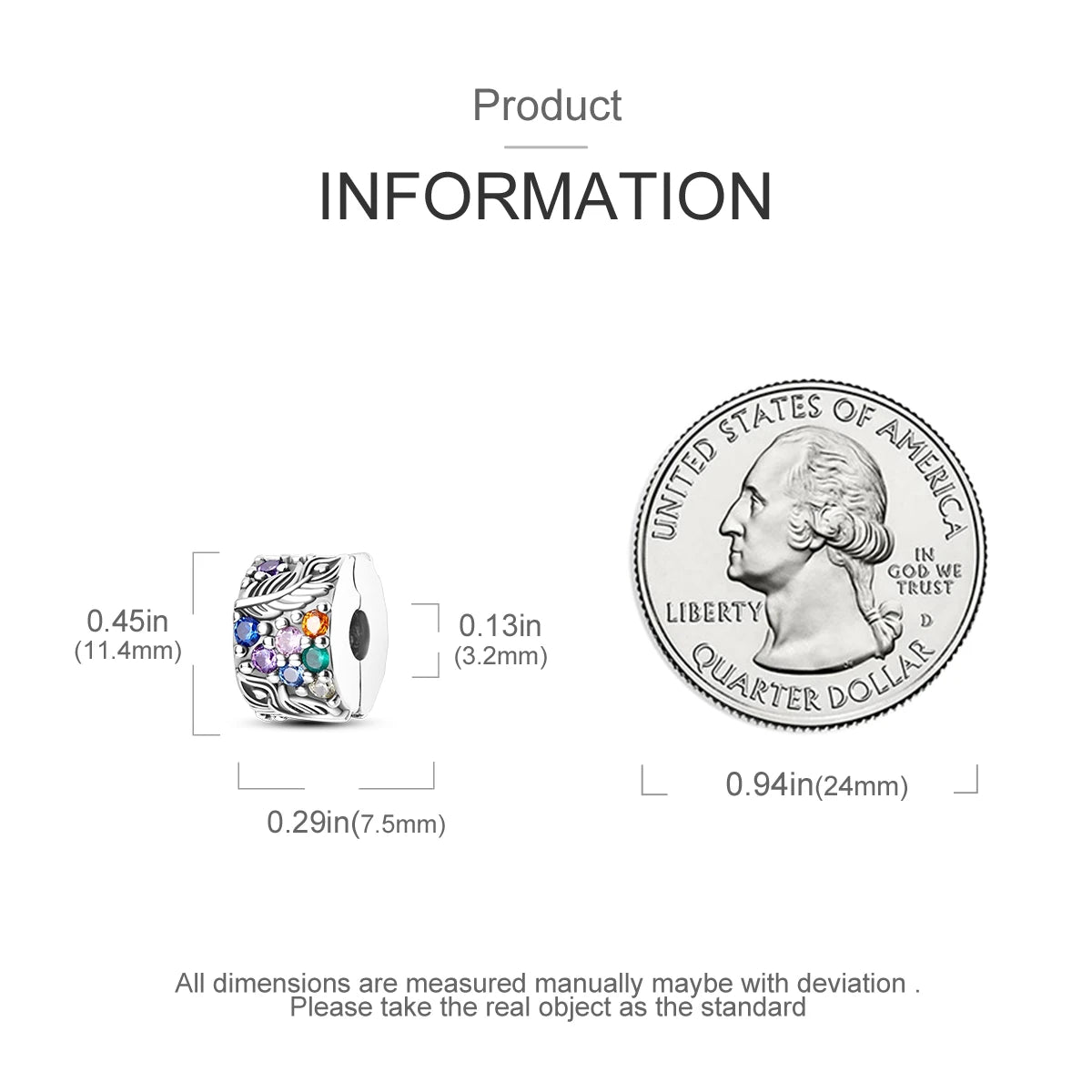 Charms Fit Original Beads 925 Sterling Silver Clip Charms Zircon Silicone Spacer Beads fit Bracelet Women DIY Gift - élise & madelyn