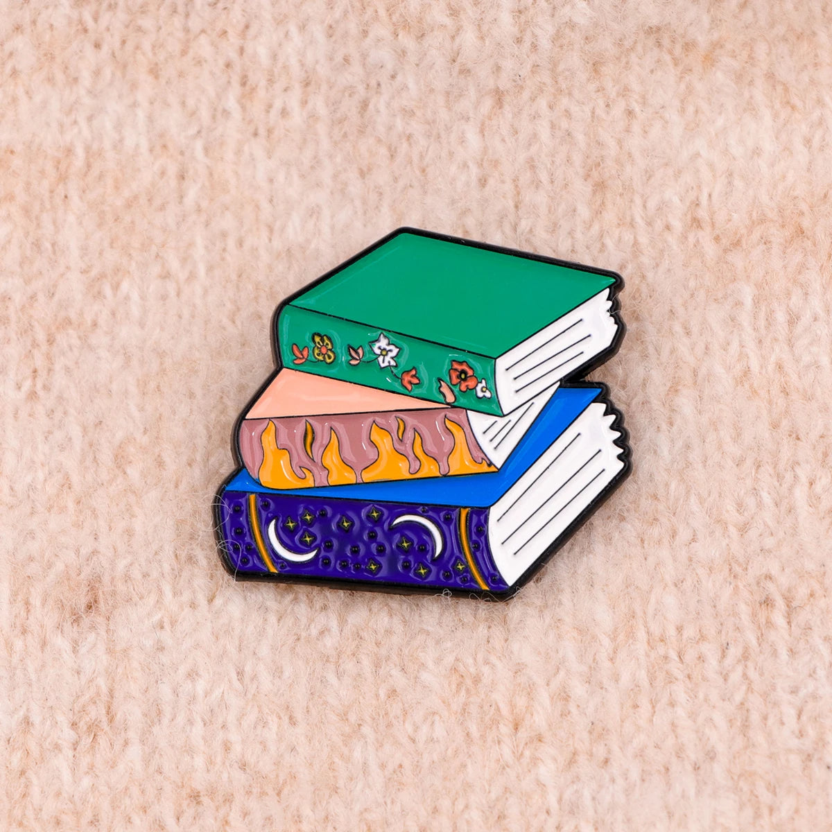 Books Collection Enamel Pin