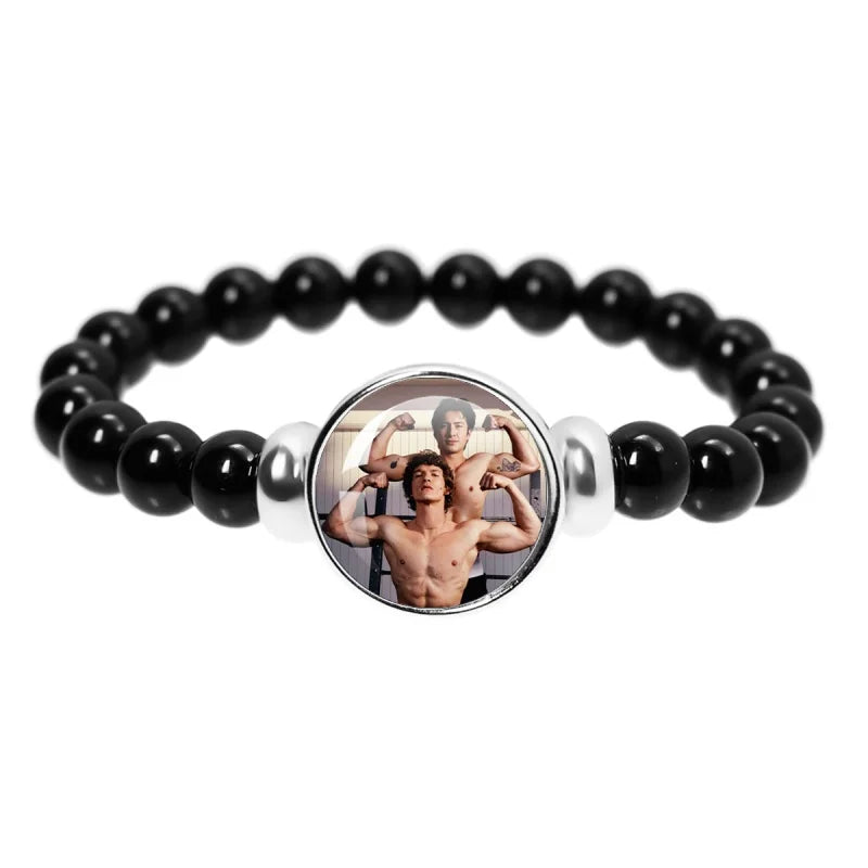 Book Boyfriend Bracelet – Black Bead Reader Accessory