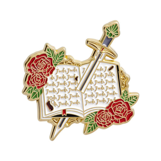 Fantasy Reader Enamel Pin