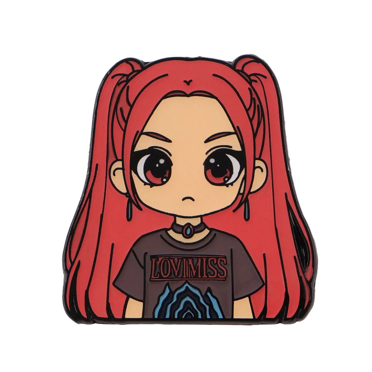 Anime Music Girl Enamel Pin