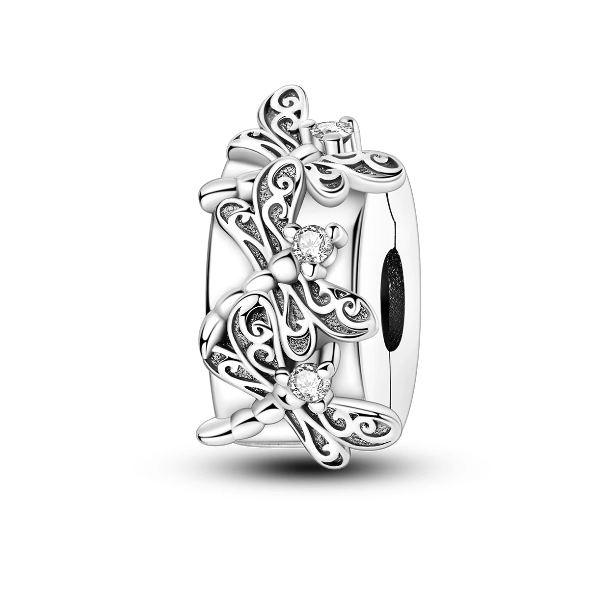 Charms Fit Original Beads 925 Sterling Silver Clip Charms Zircon Silicone Spacer Beads fit Bracelet Women DIY Gift - élise & madelyn