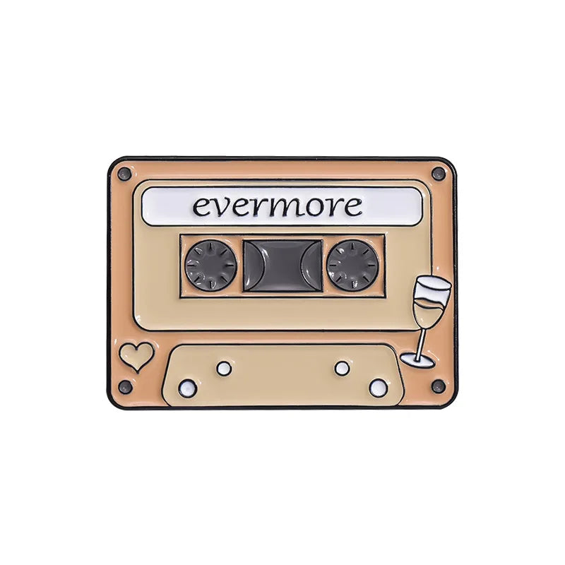 Retro Cassette Enamel Pins — Era-Inspired Collectible Set - élise & madelyn