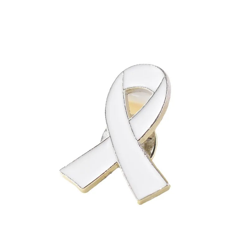 Red Awareness Ribbon Pins Love Care HIV AIDS Pink Ribbon Against Breast Cancer Lapel Badge Multi-coloured Dripping Oil Brooch