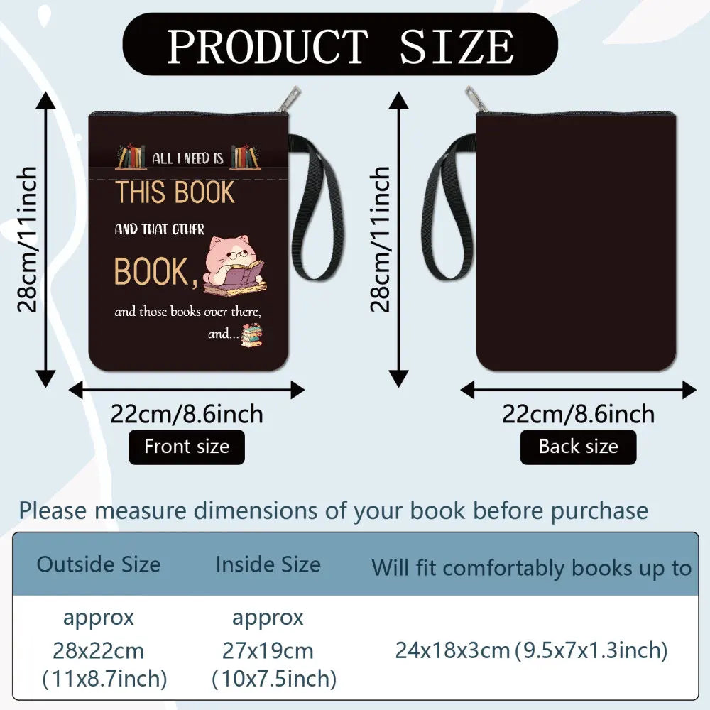 1 pc Sun Moon Star Book Sleeve with Zipper Galaxy Boho Book Protector Pouch for Paperback Black Space Waterproof Fabric - élise & madelyn