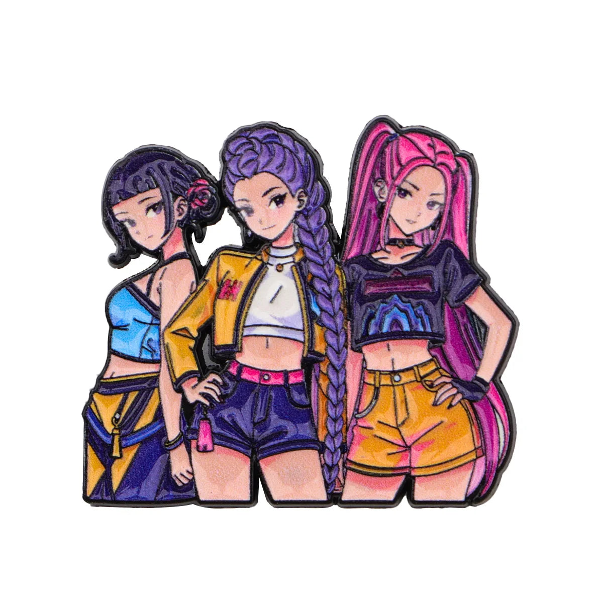 Anime Music Girl Enamel Pin