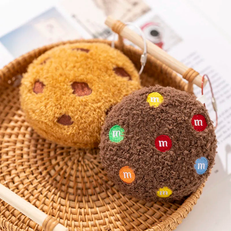 Creative Cookies Pillows Round Shape Chocolate Biscuits Stuffed Plush Toys Realistic Food Snack Seat Cushion Plushie Props Gifts - élise & madelyn