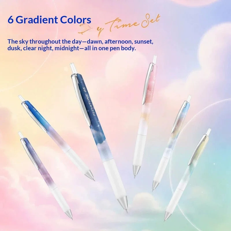 Pentel Oil-based Ballpoint Pen FLOATUNE Skyly Design Limited 0.5mm Black Ink Writing Gel Pen Student Office Stationery Japan