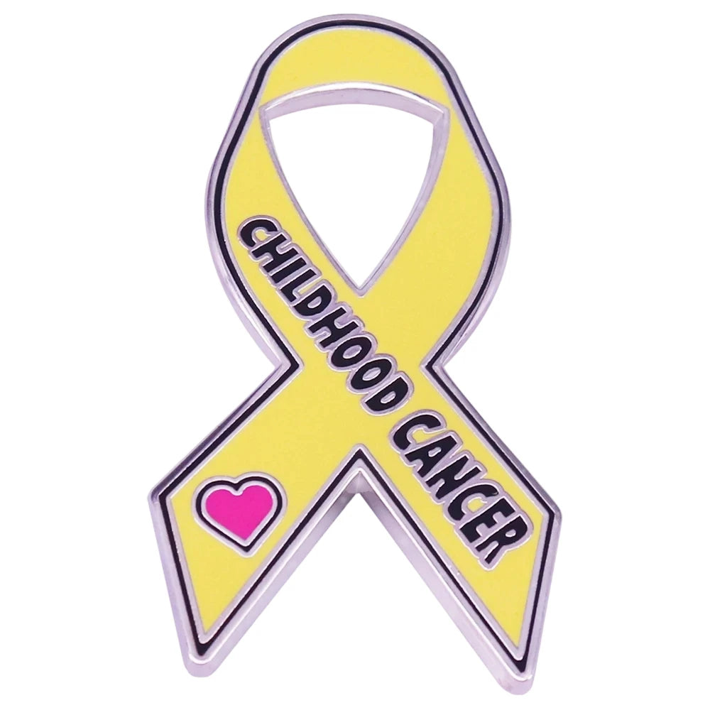 Colorful Ribbon Enamel Pin Disease Awareness Ribbon Badge Mental Health Jewelry Backpacks Hats Jeans Decorative