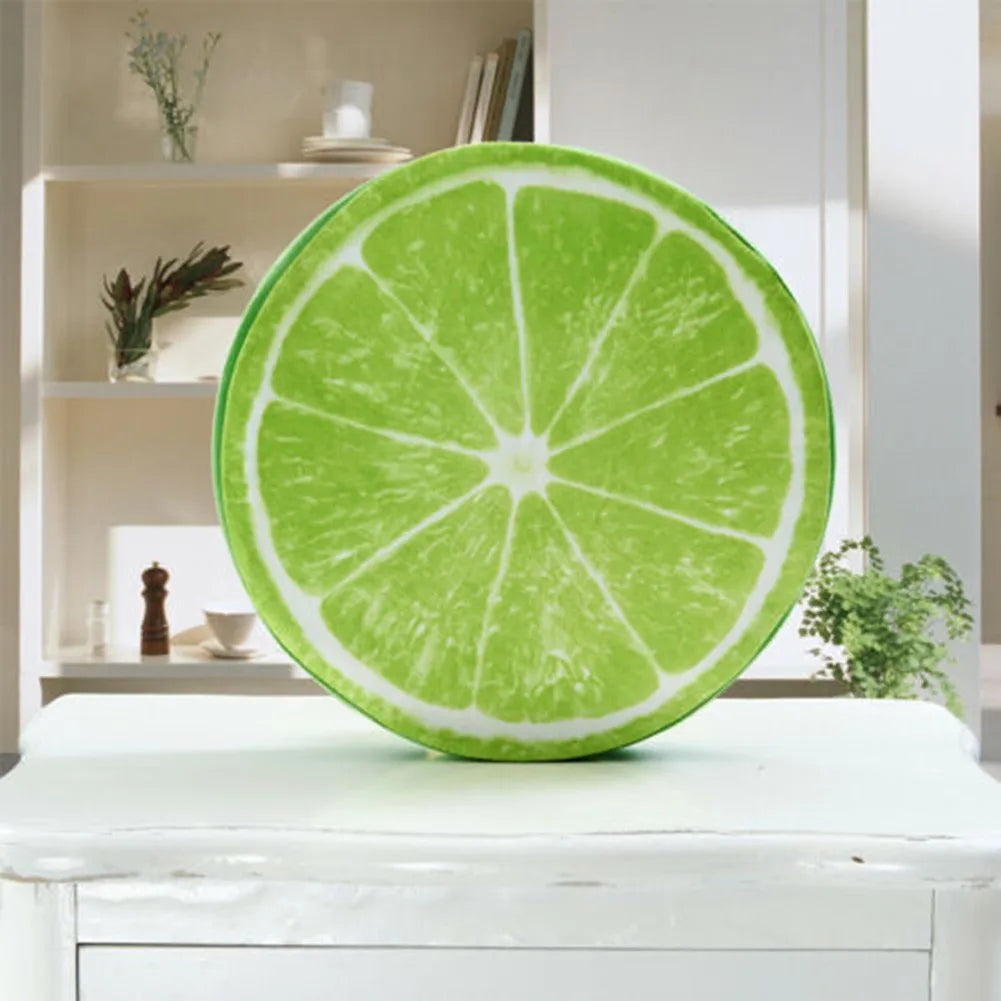 33cm Cushion Fruit Shape For  In-bed Reading And Watching Back And Head Pillow Round Cushion Lint-free - élise & madelyn