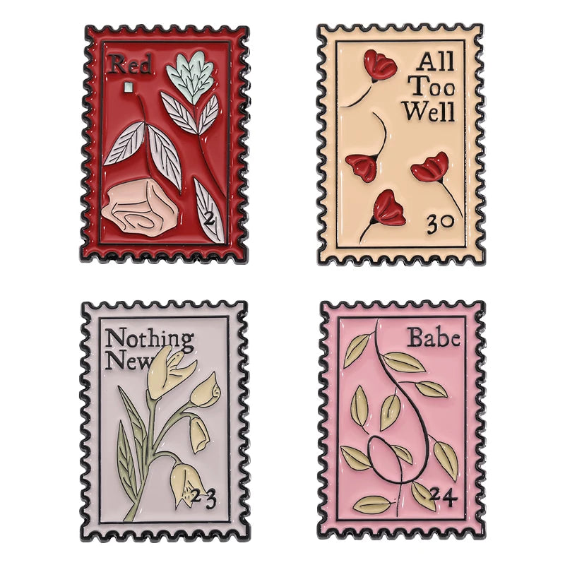 Pop Singer-Inspired Enamel Pin Sets – Aesthetic Enamel Brooches, Lyrics & Outfits | Cute Collectible Accessories for Bags, Jackets & Lanyards - élise & madelyn