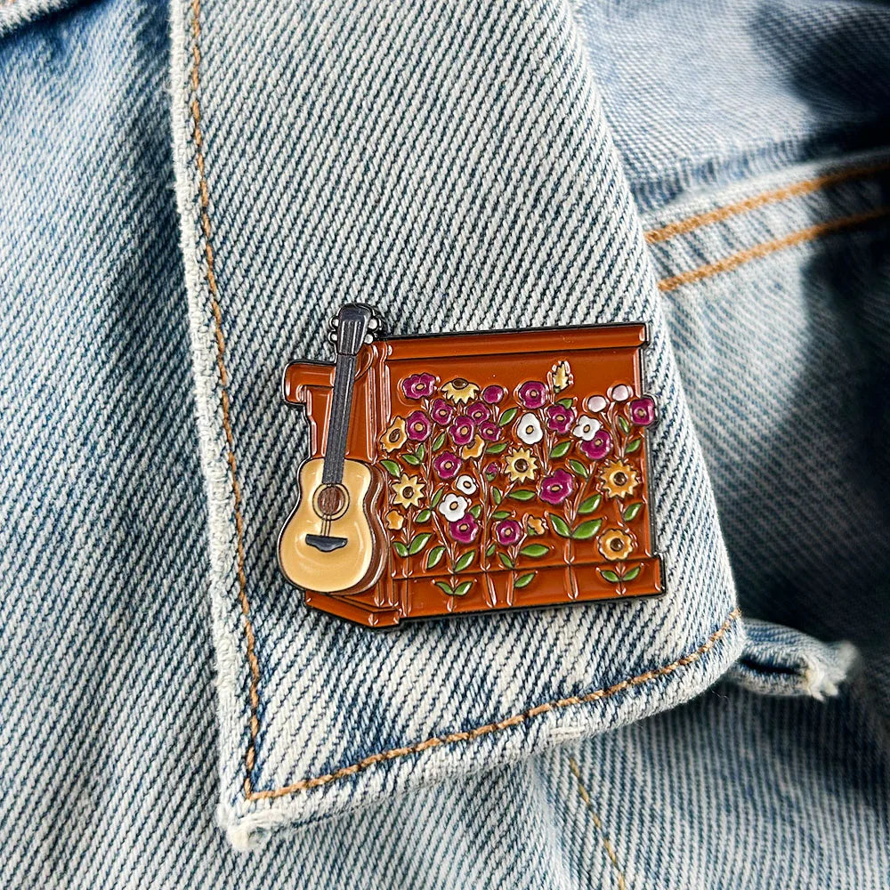 Surprise Songs Piano & Guitar Enamel Pin – The Perfect Collectible for Swifties - élise & madelyn