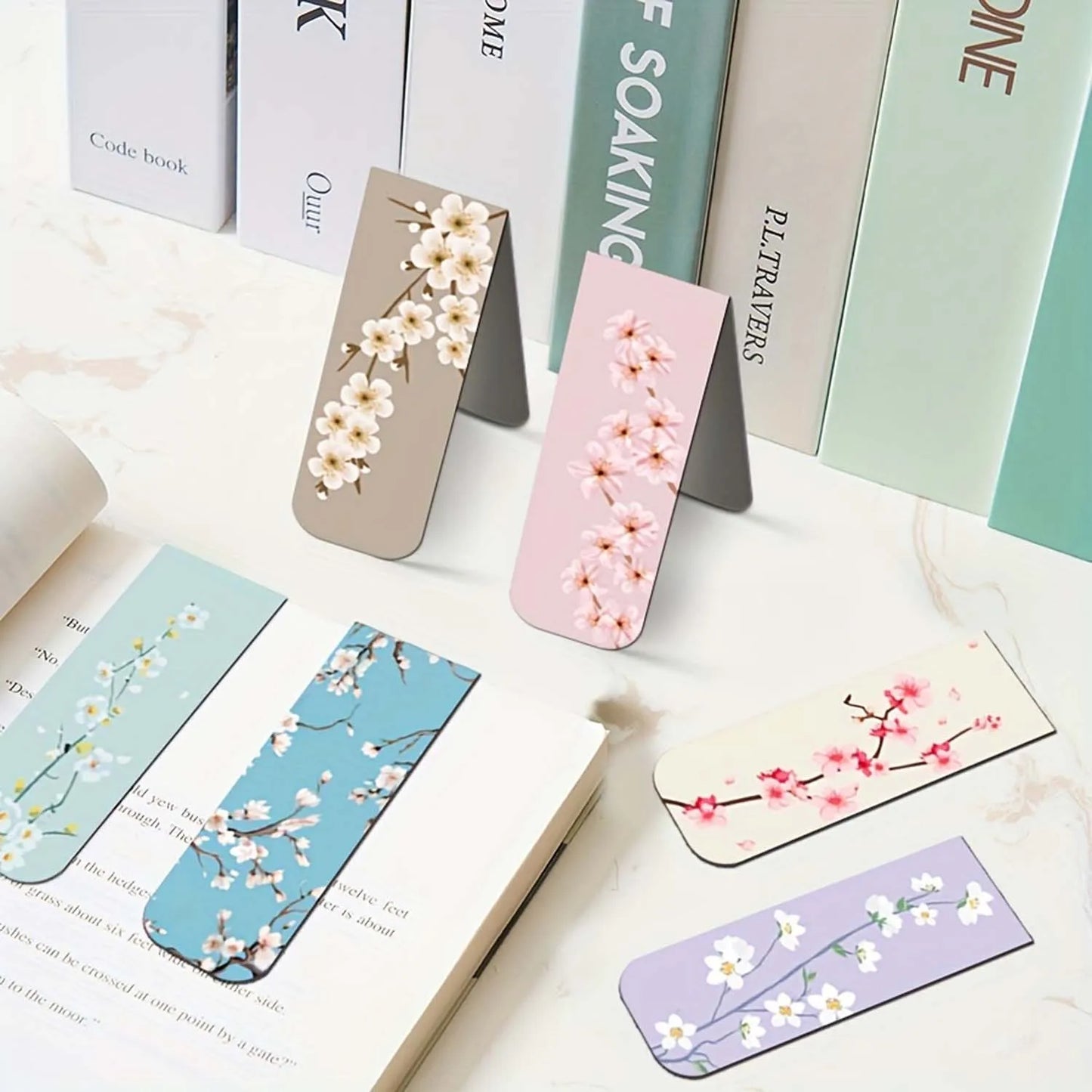 12pcs Magnetic Bookmarks For Women Flower Planner Magnetic Bookmark Assorted Book Magnets Page Markers Clip Magnetic Bookmarks - élise & madelyn