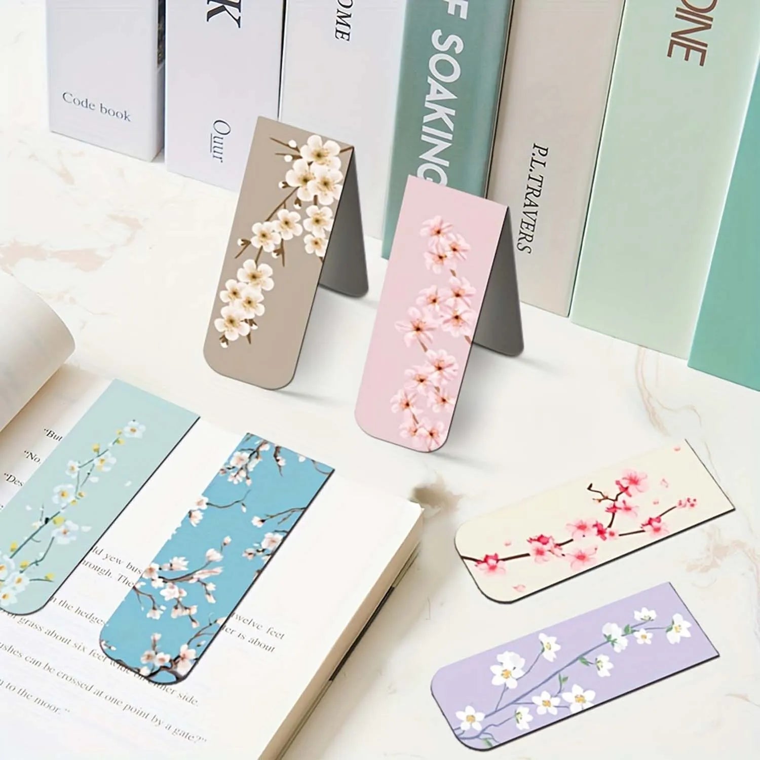 12pcs Magnetic Bookmarks For Women Flower Planner Magnetic Bookmark Assorted Book Magnets Page Markers Clip Magnetic Bookmarks - élise & madelyn