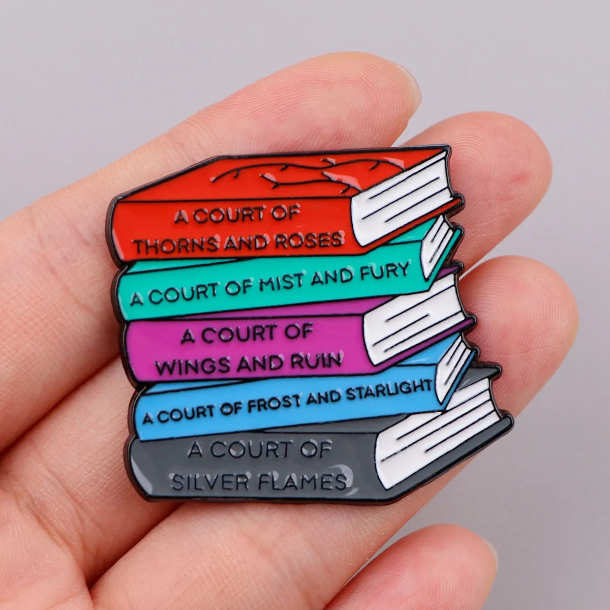 Books Collection Enamel Pin