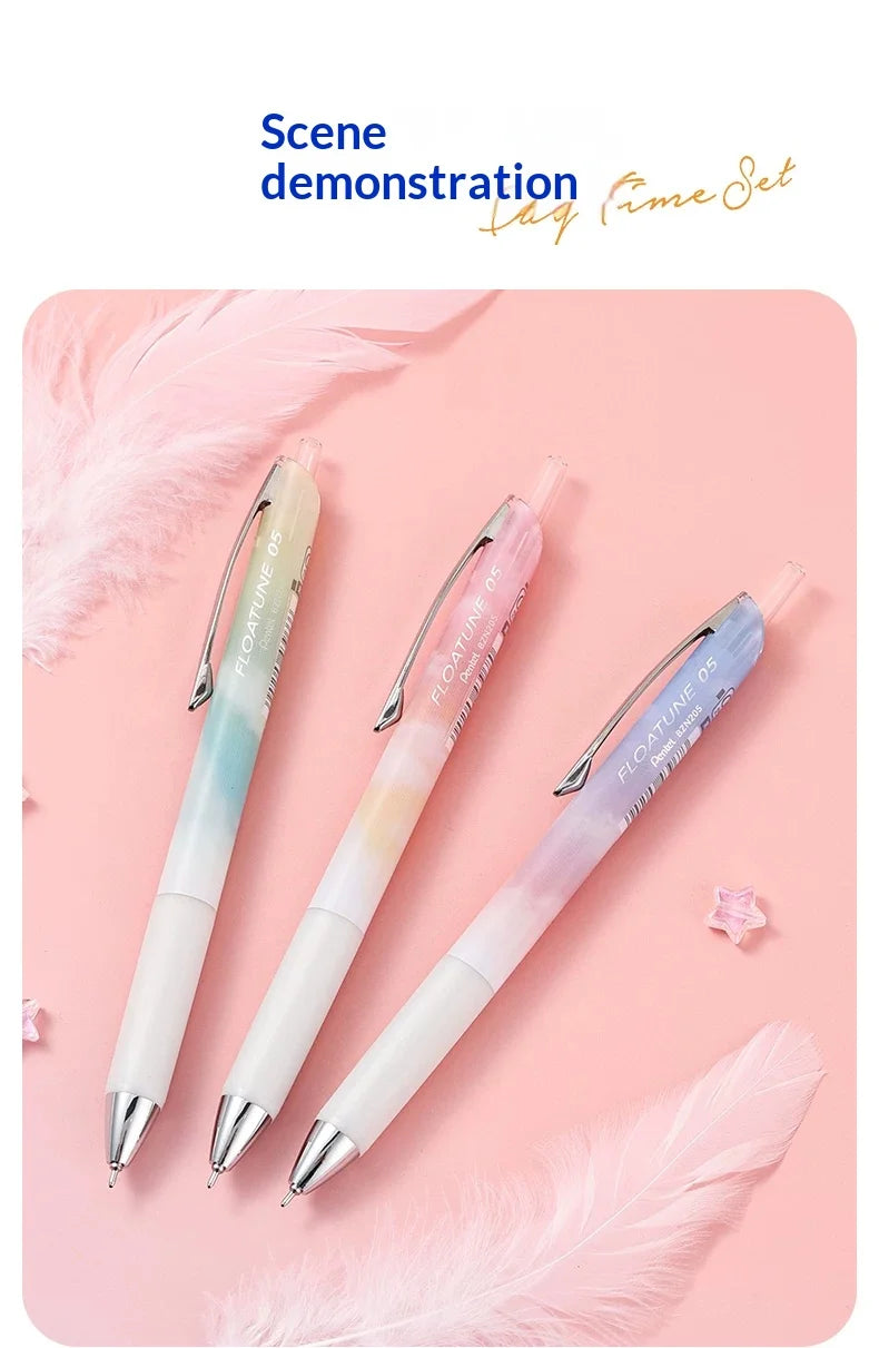 Pentel Oil-based Ballpoint Pen FLOATUNE Skyly Design Limited 0.5mm Black Ink Writing Gel Pen Student Office Stationery Japan