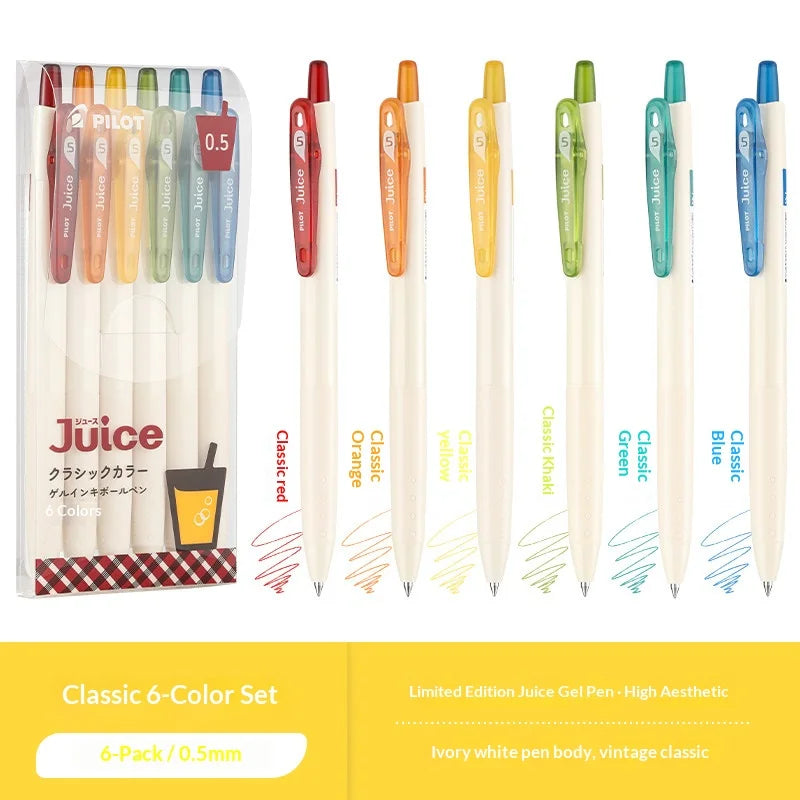PILOT Juice Milky Pastel Limited Gel Pens,Multi-Colors 0.5mm Smooth Glide&Ergonomic Comfort For Drawing,Planner Japanese Quality