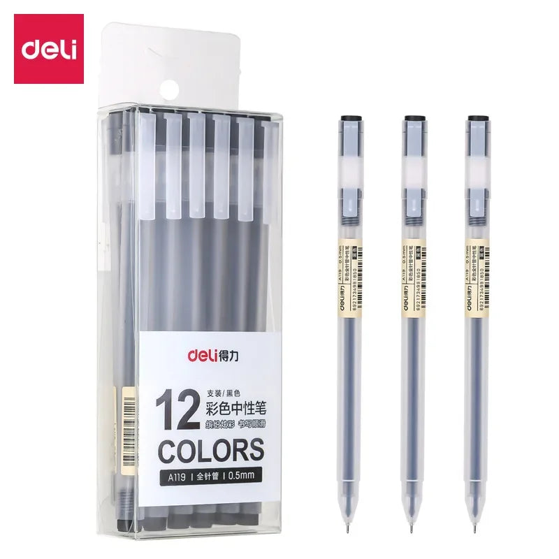 9/12 PCS Set Kawaii Color Gel Pen Set 0.5mm Ballpoint Pen for Diary School Stationery - élise & madelyn