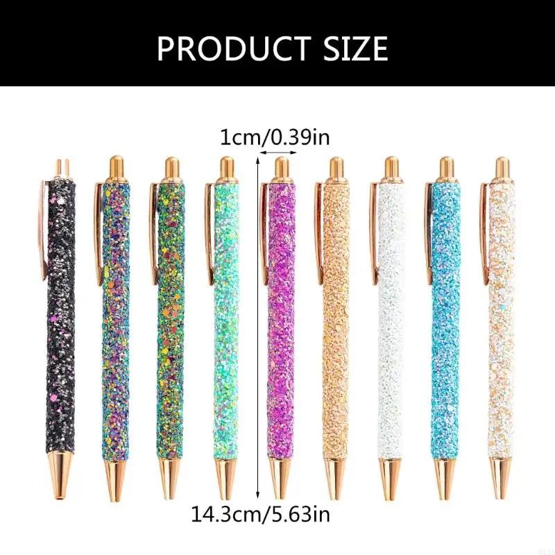 QX2A Fancy Pen for Women Girl Colorful Ballpoint Pen Sequins Journaling Pen - élise & madelyn