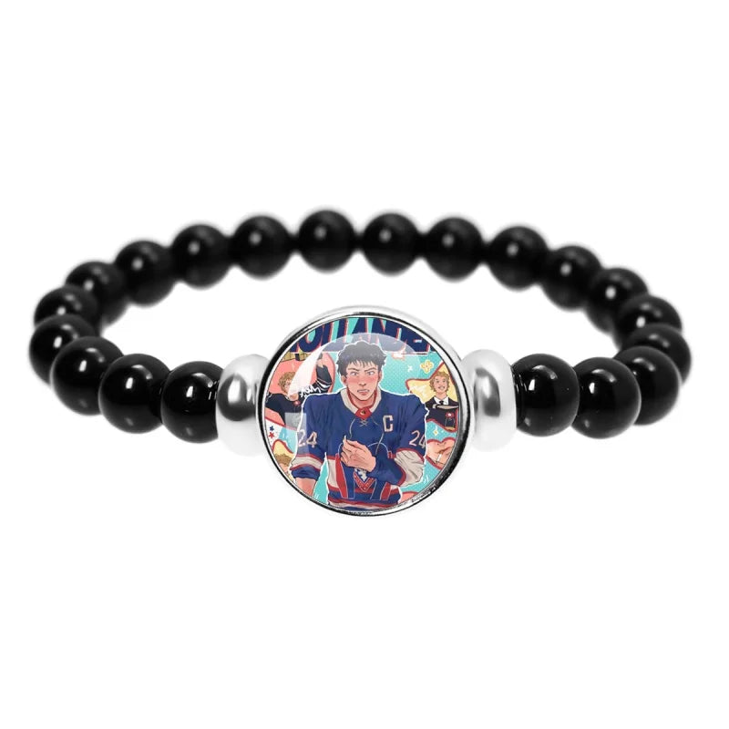 Book Boyfriend Bracelet – Black Bead Reader Accessory