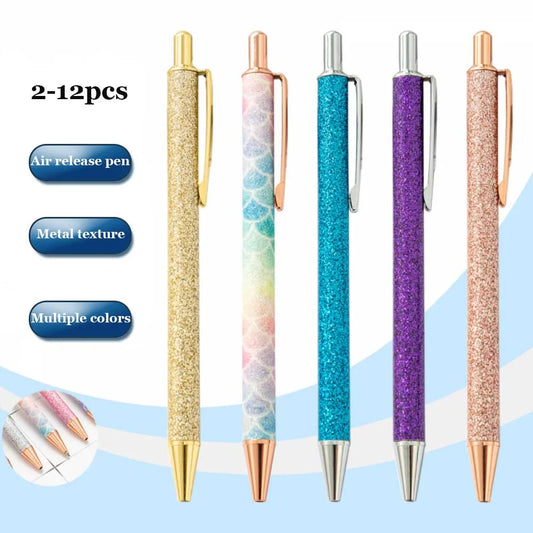 2-12pcs Craft Weeding Pen - Precision Vinyl Tool with Airs Release Needle for Adhesive Vinyl & Car Decal Installation - élise & madelyn