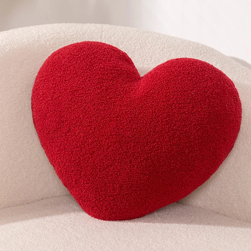 Red Love Heart Shape Throw Pillow Cushion Stuffed Plush Doll Kids Toy Lover Gift Sofa Car Home Decor Wedding Party Decoration - élise & madelyn