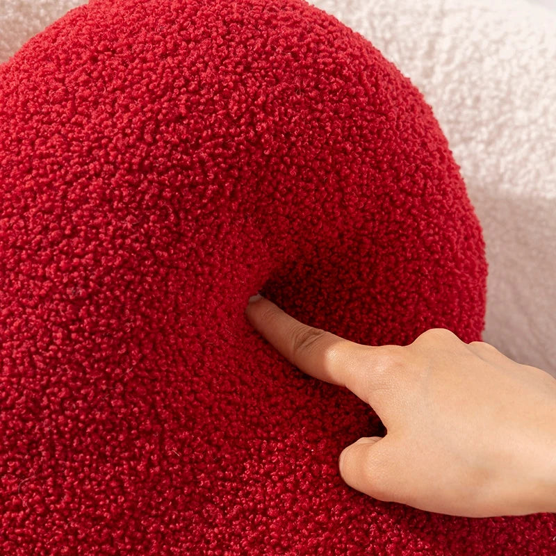 Red Love Heart Shape Throw Pillow Cushion Stuffed Plush Doll Kids Toy Lover Gift Sofa Car Home Decor Wedding Party Decoration - élise & madelyn
