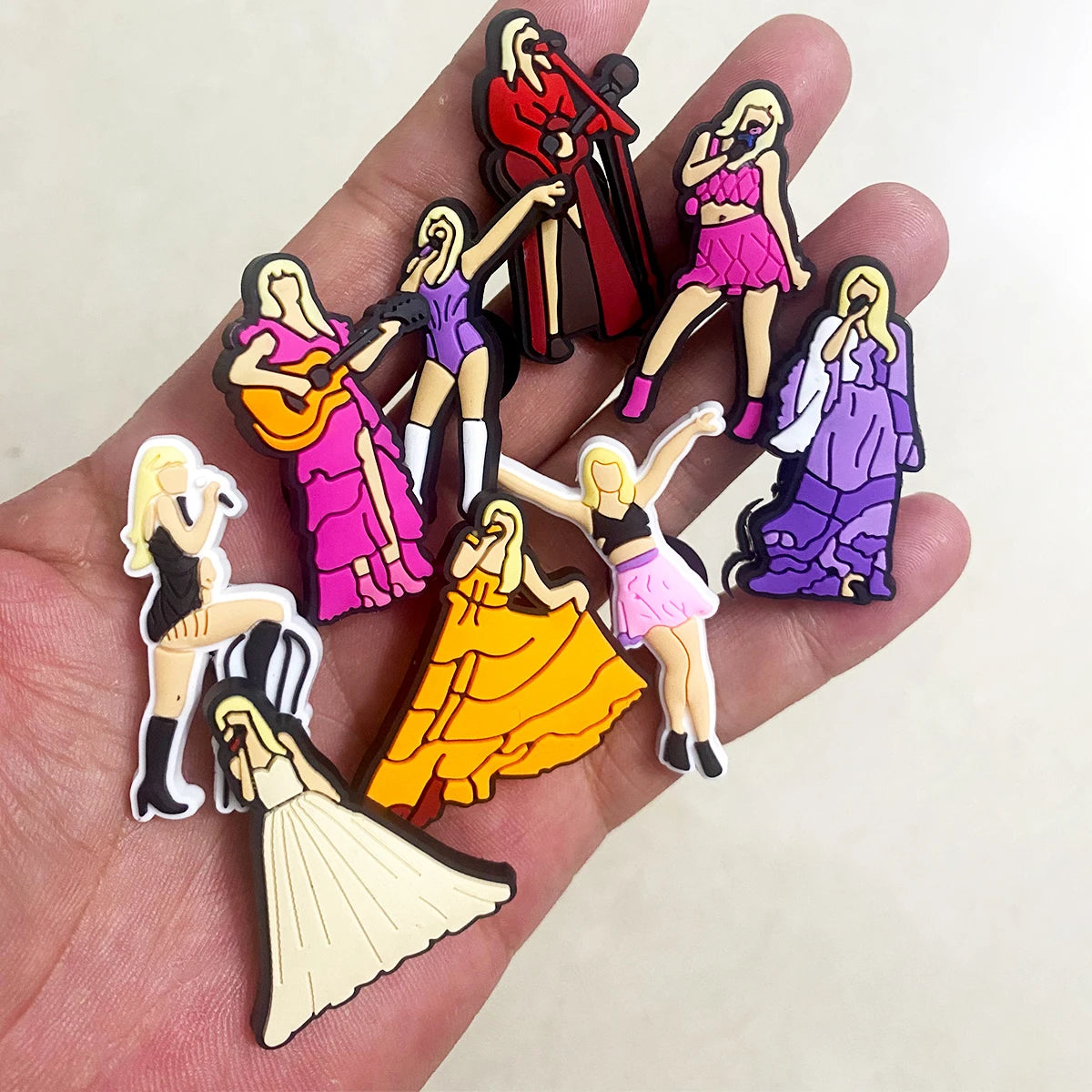 Pop Star Era Charm Set – 12 Piece Shoe & Bag Accessories